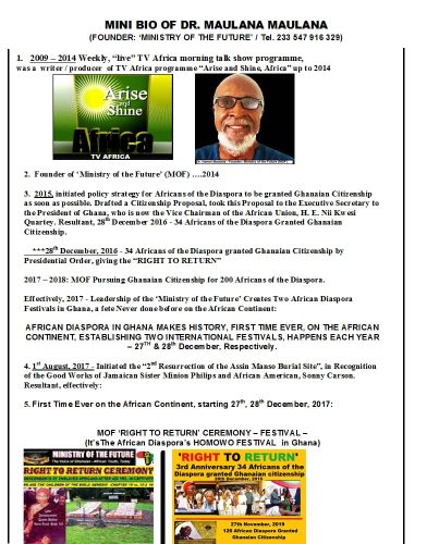 Dr Maulana Mini Biography